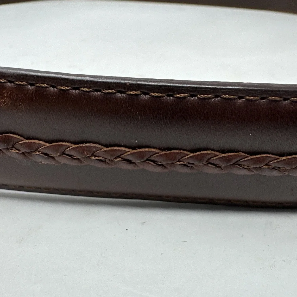 Onyx By Brighton Men's Southwest Leather Belt Concho‎ Brown Size 42